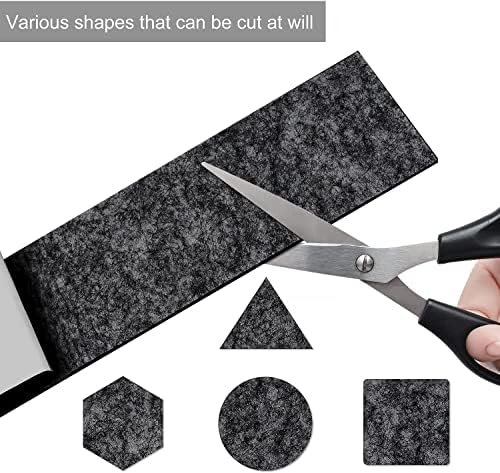 Chair Leg Floor Protectors,3 Rolls Felt Pads for Furniture Feet Self Adhesive Pads Anti-Slip Furniture Pads Floor Protectors Pads Furniture Felt Pads for Table Chair Bed Sofa Legs(Black)