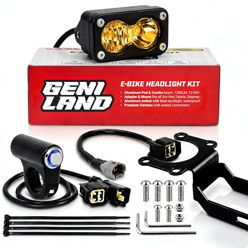 GENILAND Upgraded Surron Light & Talaria Headlight - Amber Plug and Play Ebike Light Accessories for Sur Ron LBX/LBS Talaria Sting MX3/MX4/MX5 Taparia Segway X260/X160 ERide Pro Rerode R1...