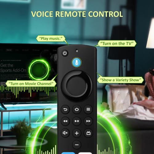 Image of Replacement Voice Remote Compatible with Fire Smart TV Cube(1st /2nd /3rd Gen),TV Stick(4K /4K Max /Lite),Smart TVs (3rd Gen)