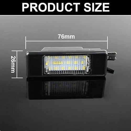 Miniatura 8 de 2 luces LED de matrícula para Nissan X-Trail T30 T31 Qashqai J10 J11 Primera P12 Pathfinder R51 Juke F15 para Benz W639 W906