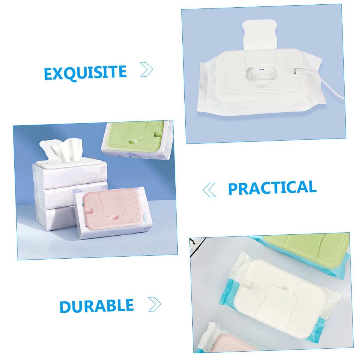 Wet Wipes Warmer Portable Tissue Dispenser Case Energy-Saving for Car Travel