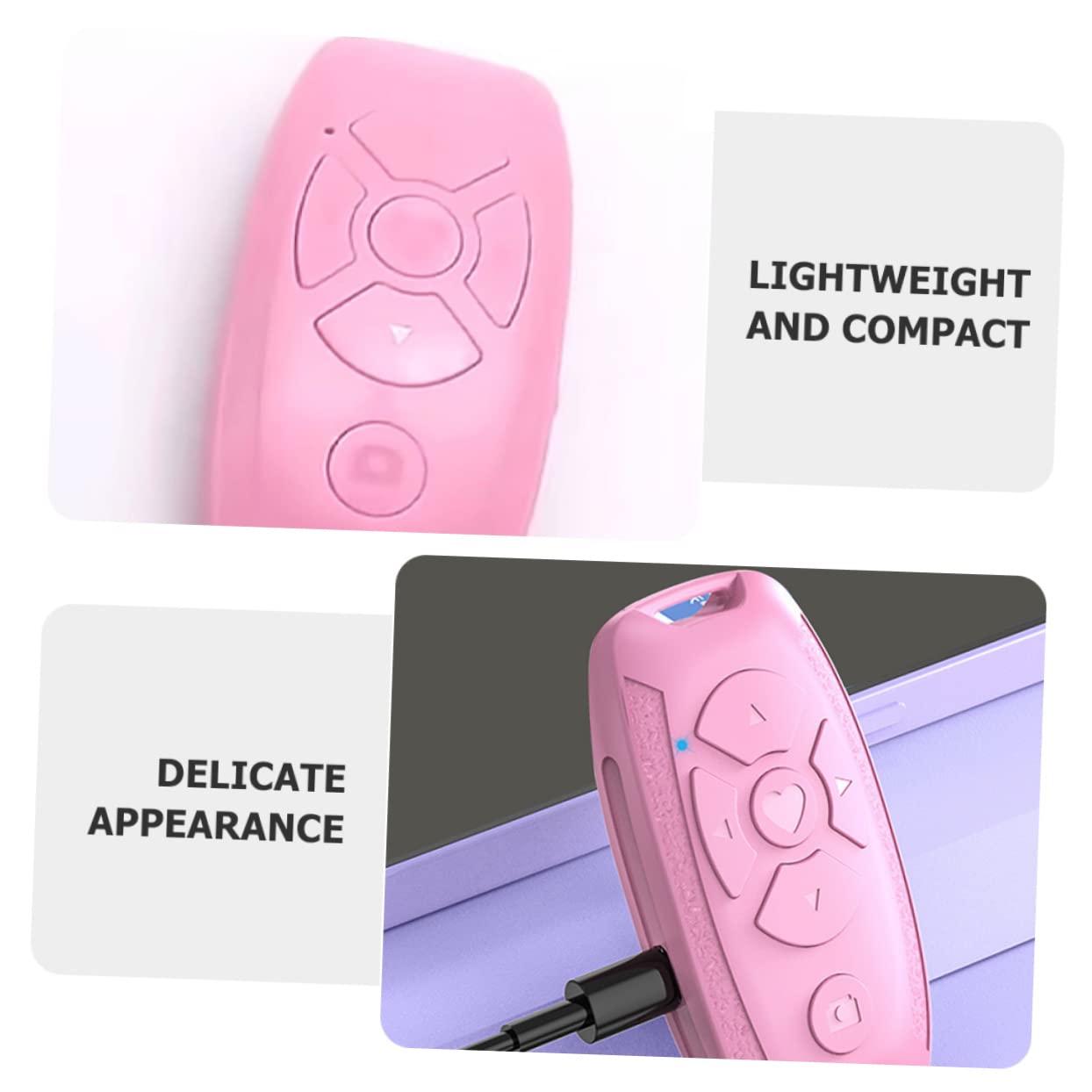 jojofuny 5piezas Controlador Inalámbrico De Cámara y Volteador De Página Multifuncional para Móviles para y Videos para Electrónica y