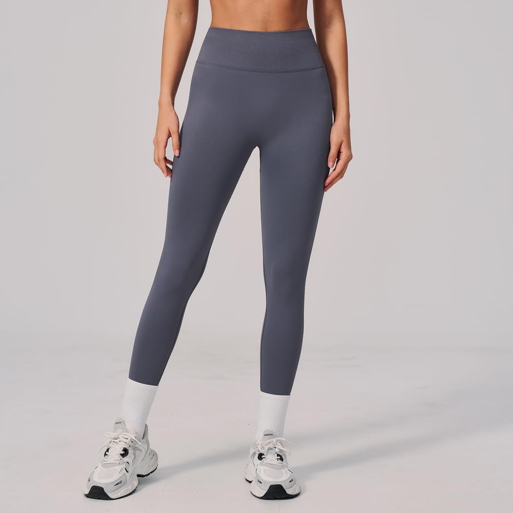 DYRBF - Leggings da donna a vita alta, senza cuciture, per yoga, controllo della pancia e sollevamento dei glutei, per corsa, palestra, allenamento, ciclismo, danza
