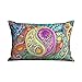 Copricuscino Hippie Mandala Yinyang Federa Vintage Copricuscini Stampati Elegante per Auto, Sedia 40X60Cm