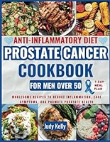 Anti-Inflammatory Diet Prostate Cancer Cookbook for Men Over 50: Wholesome Recipes to Reduce Inflammation, Ease Symptoms, and Promote Prostate Health 7-day meal plan (Prostate Cancer Diet Cookbook) B0DBZB4KYV Book Cover