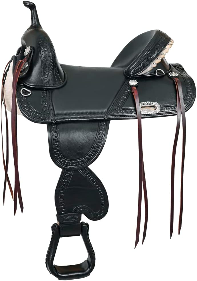 HILASON Western Horse Saddle Treeless Trail Endurance American Leather | for Horses
