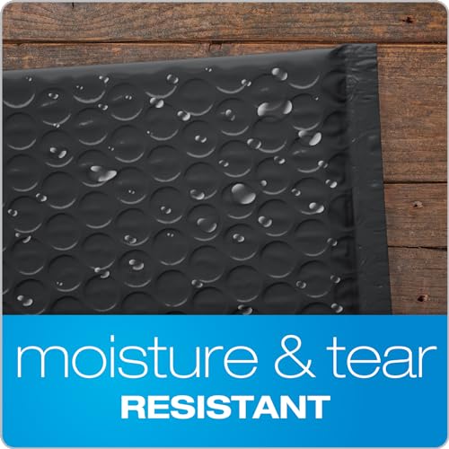 Image of Quality Park Bubble Mailers, 6 x 9 Inch, White Poly Mailers, Padded Envelopes, Shipping Envelopes, Water Resistant, Self Seal, 50 Per Box (QUA85856), Plastic (Pack of 4)