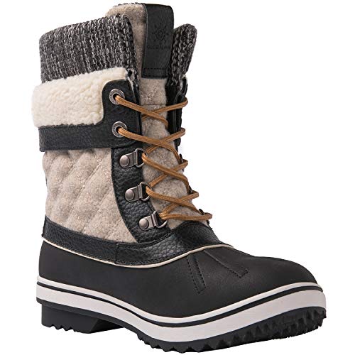 GLOBALWIN Women's Waterproof Winter Boots Snow Boots For Women3
