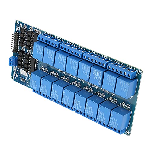 Image of Walfront 16-Channel Relay Module, 5V with Optocoupler Protection