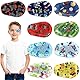 JEYORZY 9 Pcs Augenpflaster Kinder, Amblyopie Augenklappen Kinder, Bunte Cartoon Wiederverwendbare Augenklappen, für Brillen Behandeln Faule Auge Amblyopie Strabismus, Eye Strabismus Augenpflaster