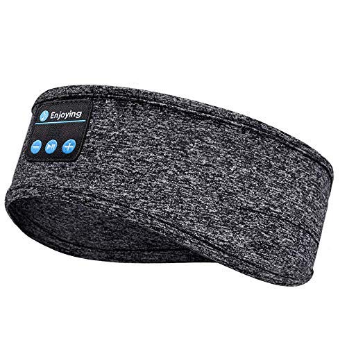 Casque de Sommeil, Sommeil Casque Musical Bluetooth 5.0 sans Fil avec Ultra-Fins HD Stéréo Haut-parleurs, Anti Bruit Sommeil Bandeau Bluetooth pour Sport, Dormeurs Latéraux et Voyage（G9