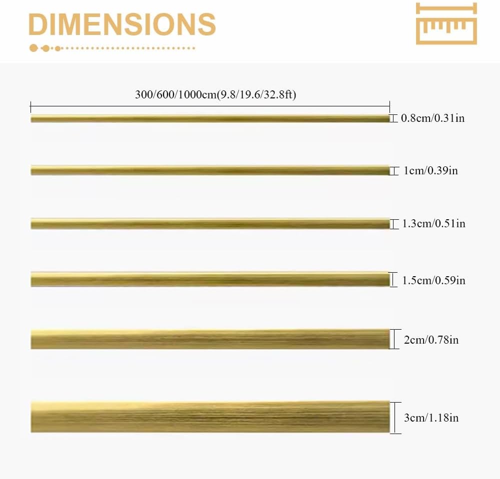 Wall Trim Molding,Self-Adhesive Wall Trim Strips Metal-Like Electroplated Bright Silver Tape for Ceiling Walls Paneling Mirror-Like Finish Design Peel and Stick(Bronze,1000 * 2cm)