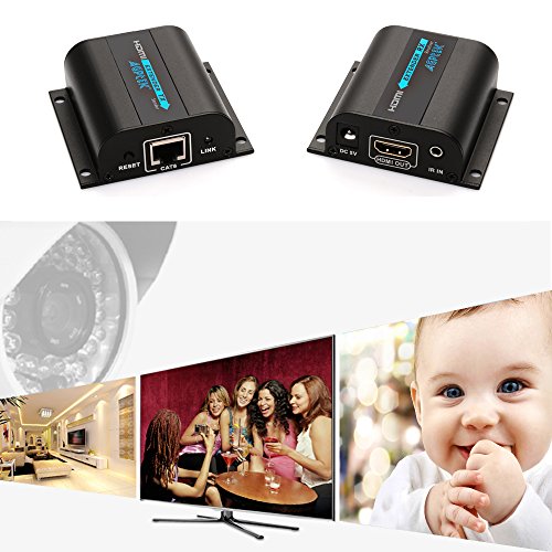 image for AGPTEK MYPIN 1080P HDMI Extender Over CAT6/7/8 up to 190feet (60m) at 
