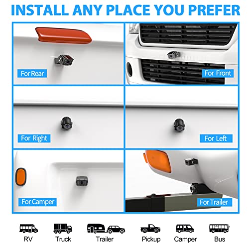 Erapta 1080P Backup Camera System Kit,7'' Reversing Monitor With Ip69 Waterproof Wired Backup Camera For Rv Truck/Trailer/Tractor /Box Truck Y0202 #TOP6