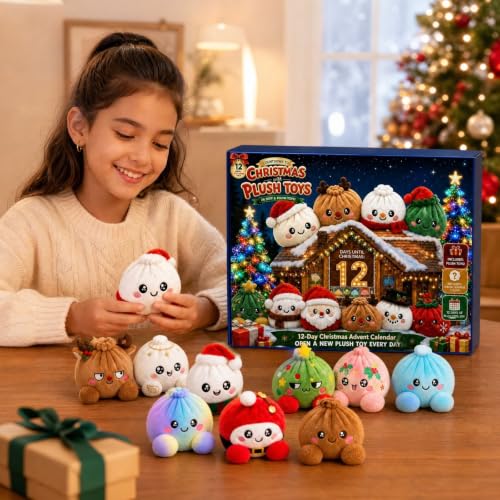 12 Days Plush Dumpling Advent Calendar 2026, Countdown for Adults - image 3