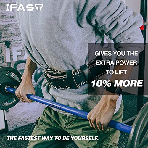 Leather Weight Lifting Belt, Men & Women 13 Inch Wide Strength Training Belt With Metal Buckle & Padded Lumbar Support Adjustable Heavy Duty Workout Equipment For Deadlift Power Lifting Cross Training And Squats Exercise #TOP4