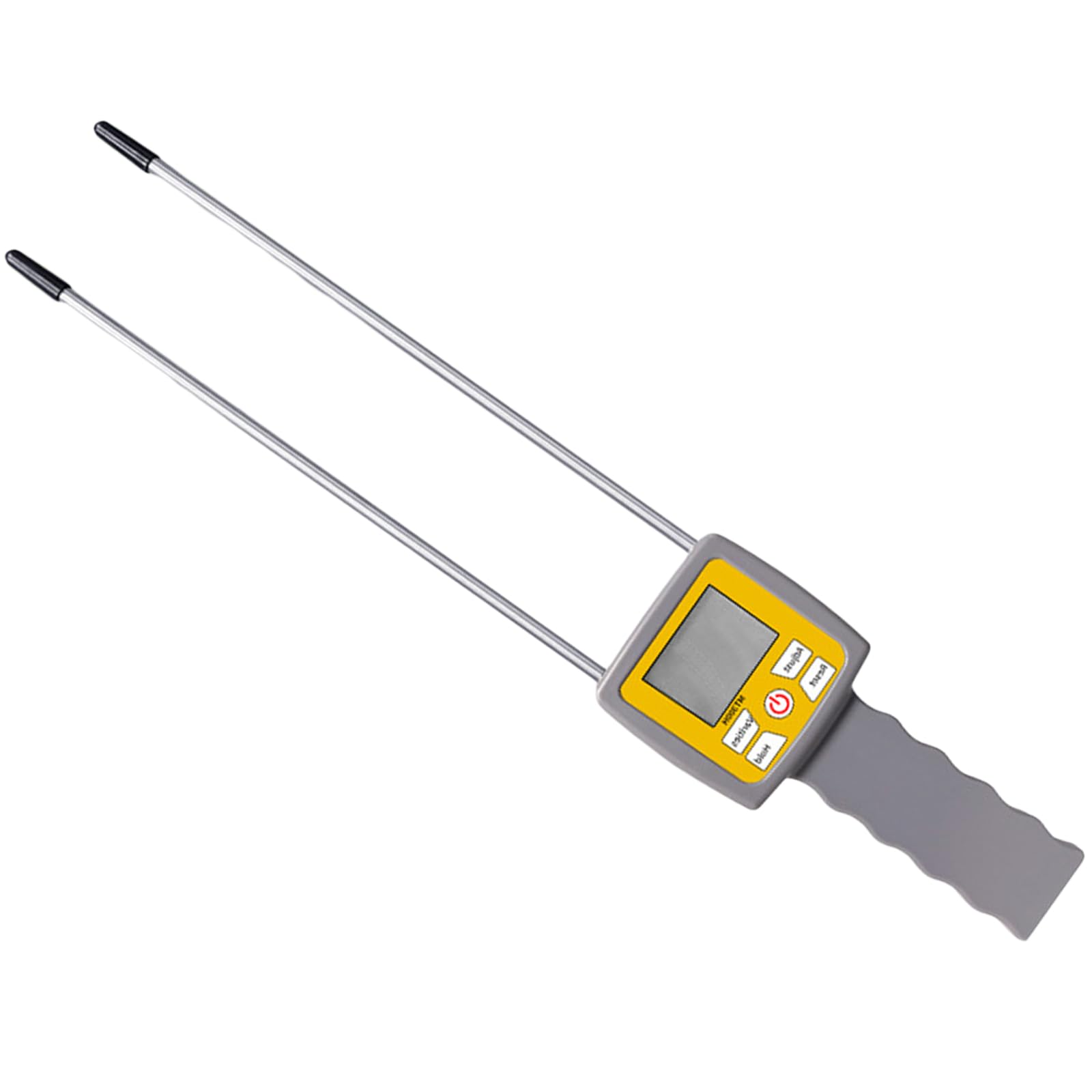 Tester umidità agricolo portatile Dotato schermo LCD Analizzatori umidità digitali Facile da usare per alimentatori Pascoli Doppie sonde Rilevatori foraggi
