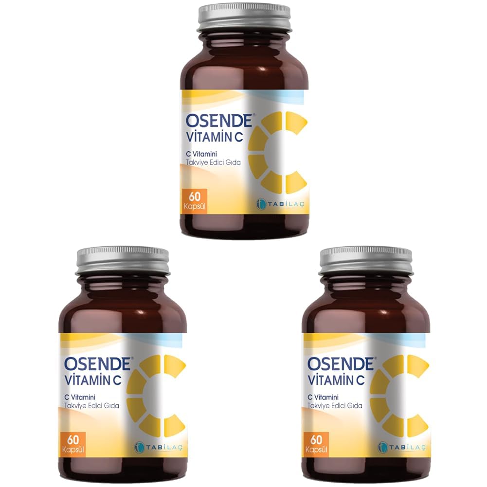 Osende Vitamin C 60 Kapsül (3 paketi)