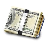 GRAND BAND Engraved Money Bands - Classic Small (Stainless Steel) - The Rubber Money Band, Minimalist Wallet