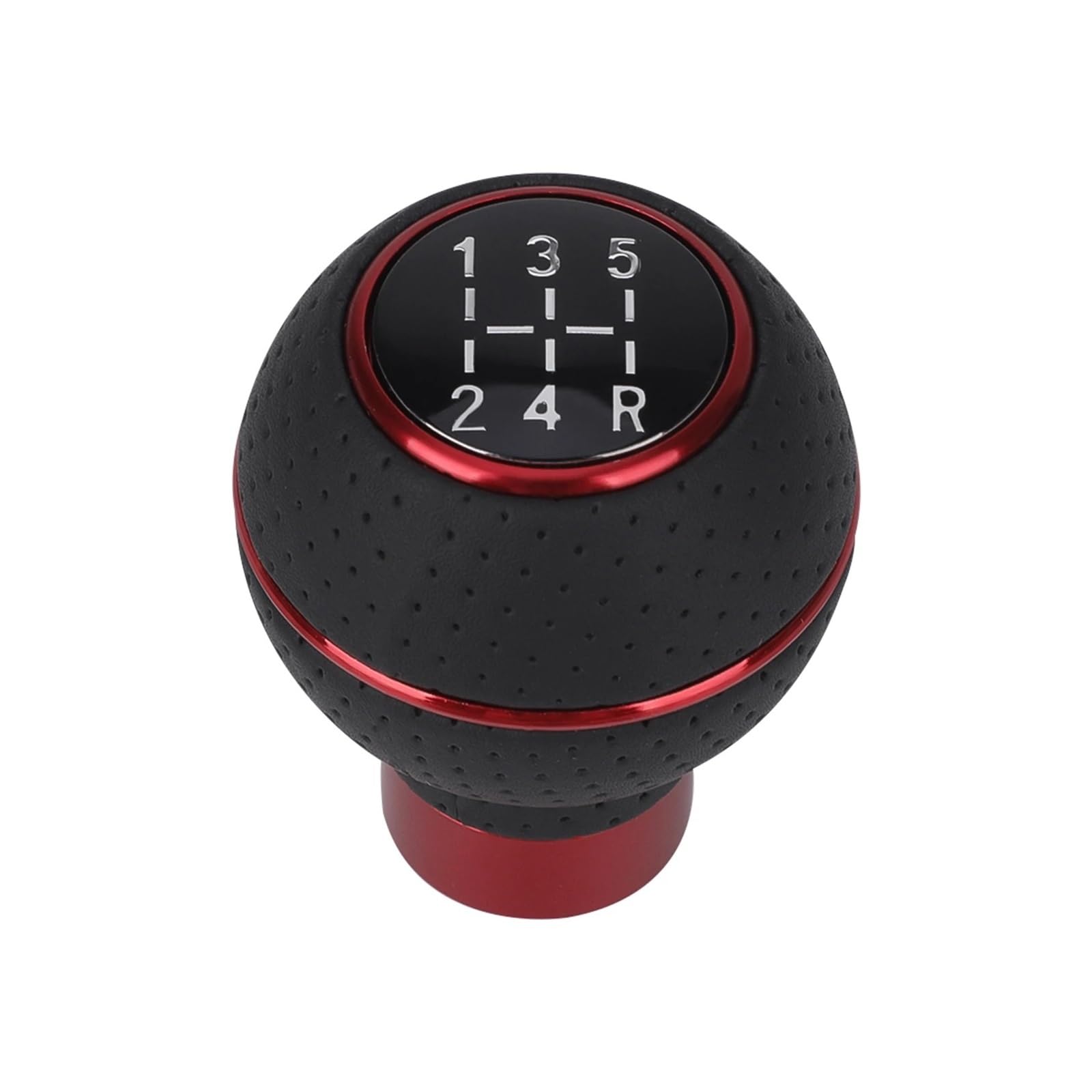 Jxewmtmc Red 5 Speed Gear Knob Aluminium Universal Lever M8 M10 M11 M12 For Manual Transmission Automatic Shift Gear Stick Shift Cover(Red)