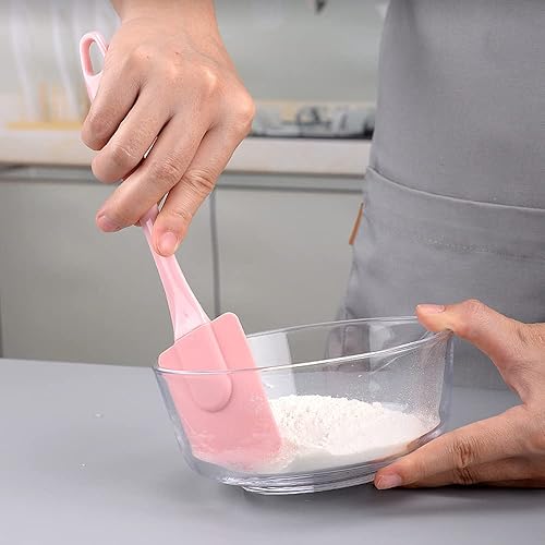 Miniatura 6 de Juego de espátulas de silicona para hornear, juego de 3 espátulas de goma y cepillo, espátula para panqueques resistente al calor, utensilios de