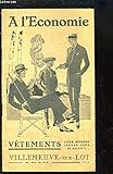  Catalogue de la Grande Manufacture de Vêtements \