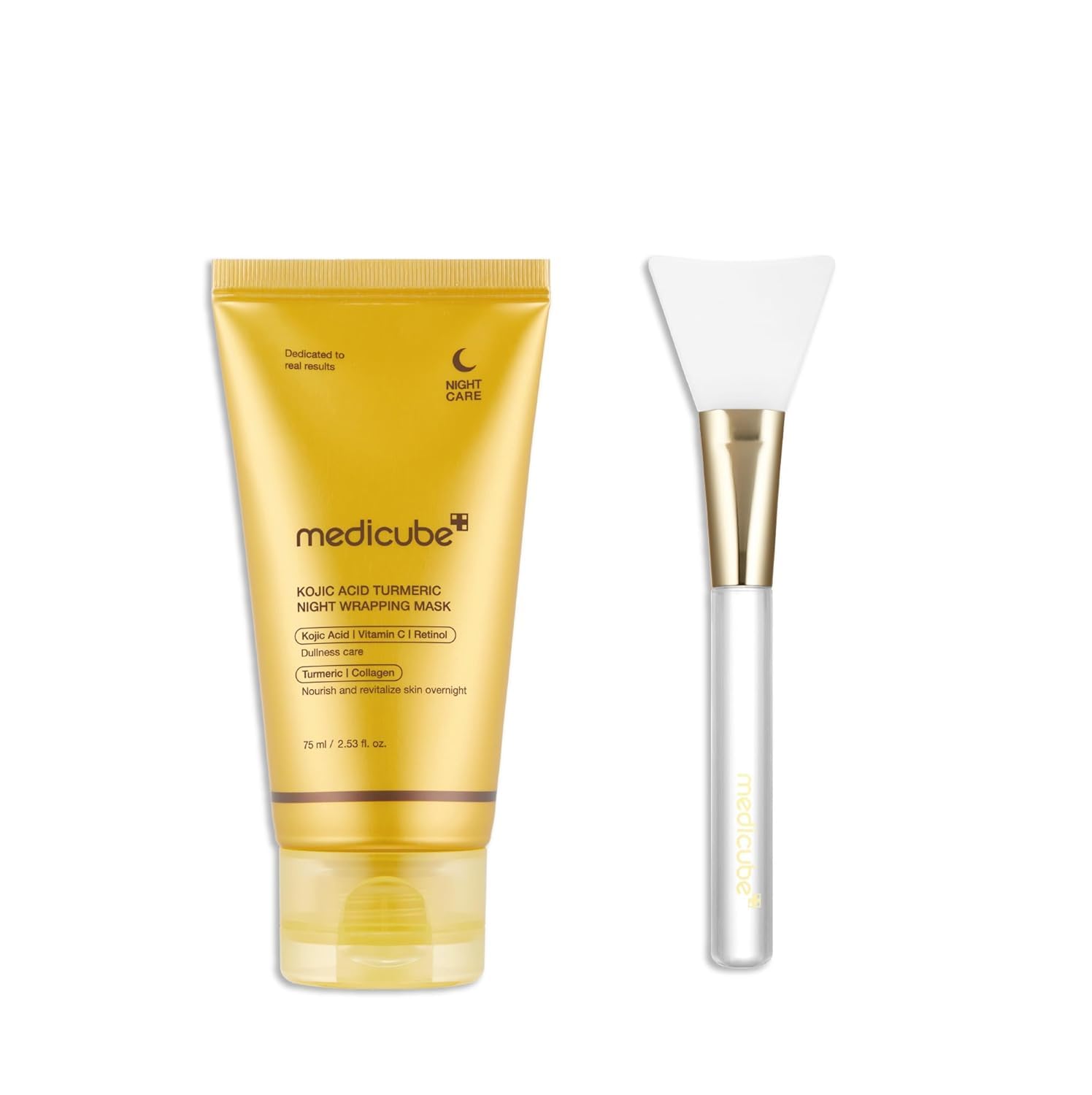 Amazon.com : medicube Kojic Acid Wrapping Mask and Jelly Brush Set