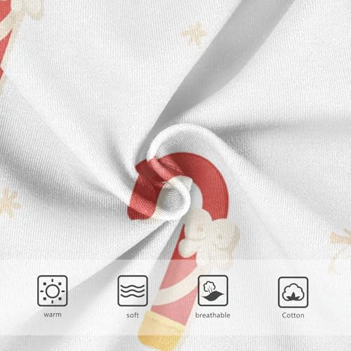 Christmas Candy Canes Girls' Underwear Soft Touch Toddler Cotton Underwear for Young Girls in Sizes 2T,3T, 4T, 5T, 6Y and 8Y3