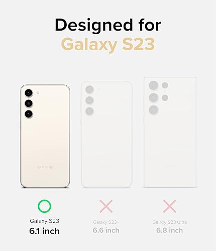 Miniatura 4 de Ringke Fusion - Funda compatible con Samsung Galaxy S23 mate transparente + marco de lente de cámara de vidrio compatible con Samsung Galaxy S23