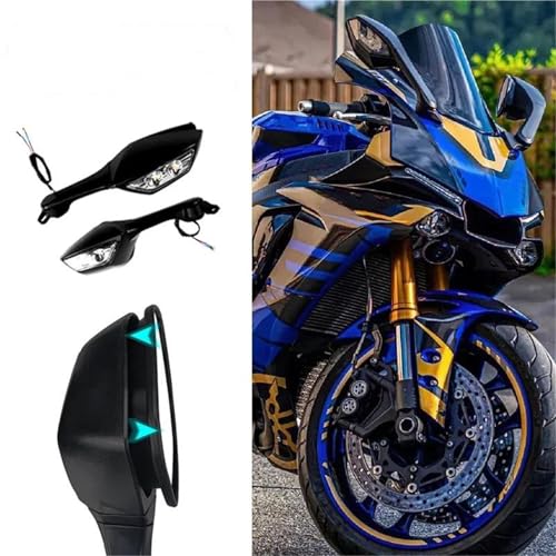 Espejo retrovisor motocicleta antivibración para eliminar ángulos muertos en YZF y ZX10R 5