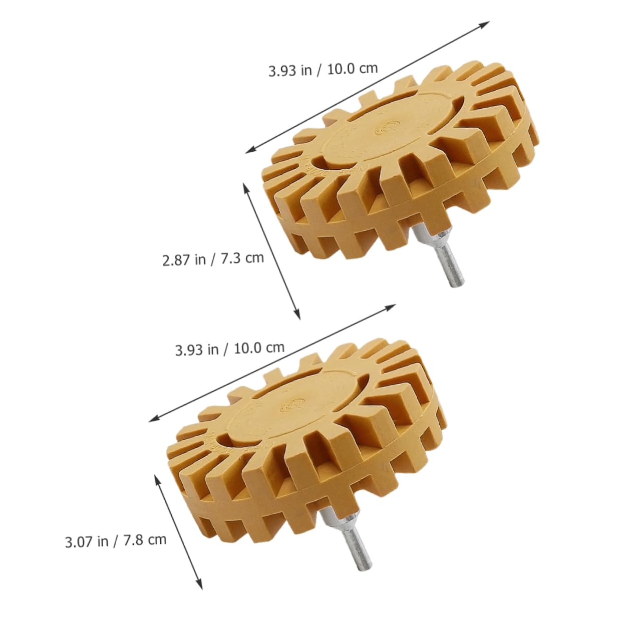 Alipis 5 Set Rimozione Adesivi Auto Disco Rimuovi Colla Strumento Per Vernici E Adesivi Design Ingranaggio Materiale Gomma Resistente Per Riparazioni Auto E Ristrutturazioni 2 Pezzi*5