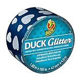 Duck Brand Glitter Crafting Tape, 1.88-Inch x 5-Yard Roll, Hearts (283850)