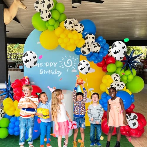 Image of 12inch Cow Print Latex Balloons with Animal Print Balloons