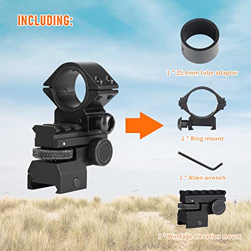 Image of AS004 Windage and Elevation Adjustable Scope Mount for Flashlight