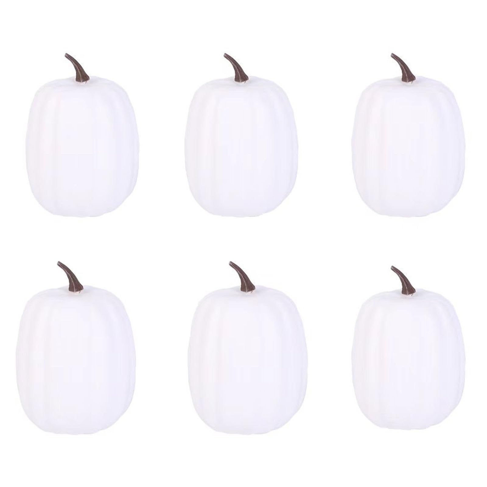 Elnwnnkc 6pieces Halloween Artificial Pumpkin Thanksgiving Decorative Pumpkins Halloween Carnivals Foam Pumpkin Decors Kids Gift Ornaments for Desk Garden Ornaments