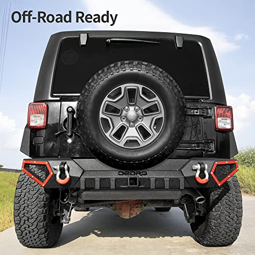 Image of OEDRO Rear Bumper Fits for 07-18 Jeep Wrangler JK JKU 4 /2 Doors