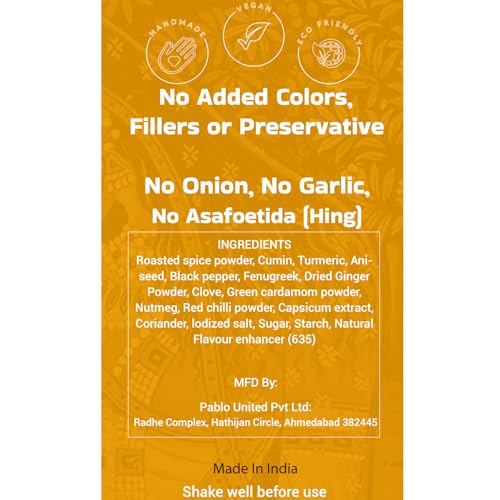 Image of Ashwat Jain Maggie Masala Powder - No Onion No Garlic - For Multipurpose Seasoning - Tastemaker (90 Gm)