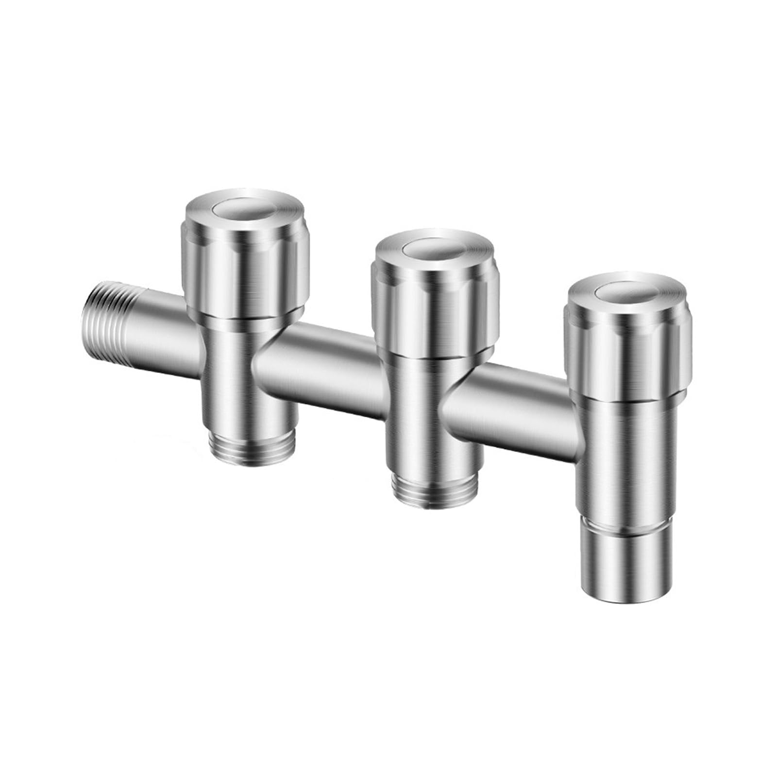 Grifos lavadora de acero inoxidable de 1/2 pulgada y bifurcador de 3 vías