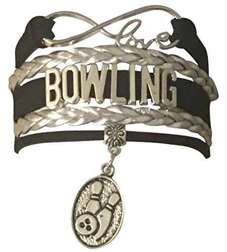 Infinity Collection Bowling Jewelry- Bowling Charm Bracelet Perfect Bowling Gifts for Females