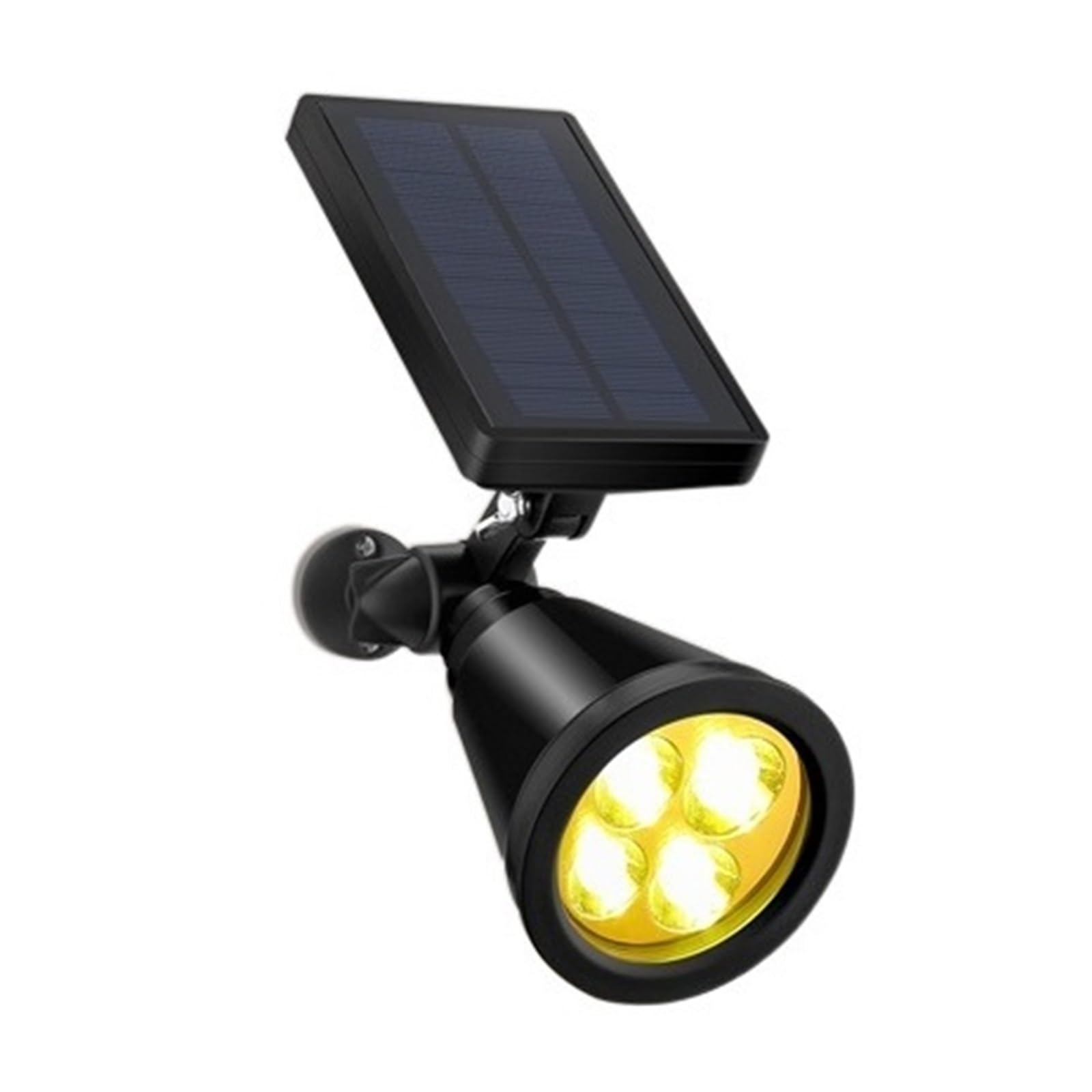 Luci Solari Outdoor Patio Giardino Paesaggio Decorazione LED Faretti Solari Luci da Prato RGB Luci da Parete Super Luminoso(Warm Light)
