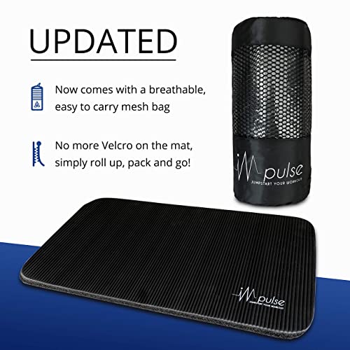 Impulse Fitness Knee Mat - Extra Thick And Soft 1" (25Mm) Pad Provides Cushion For Kneeling And Elbows | Great Portable Exercise Mat For Planks, Ab Rollers, Yoga #TOP1