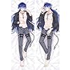 Genshin Kyryll Chudomirovich Flins Cosplay Dakimakura Hugging Body Pillow Case, Costume Anime Otaku, 2-Side HD Pillowcase Cover 59 x 20 Inch (Model B)