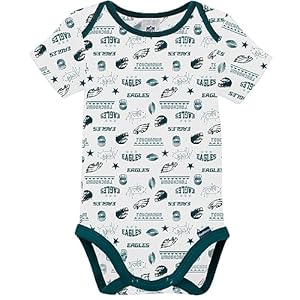 Gerber Unisex Baby NFL Team 3 Pack Short Sleeve Onesie Bodysuit