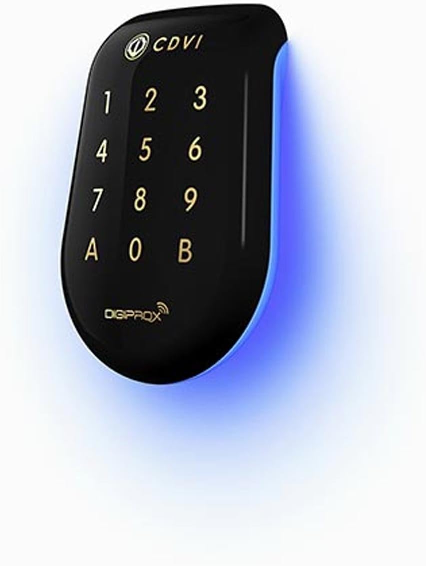 CDVI SOLARKPB Card Reader Keypad Access Device, Multi-Technology, Black