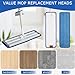12 Pack Replacement Microfiber Pad - Thick - Universal Commercial 17-18 Inch Mop Head- Heavy Duty - Wet & Dry Commercial Cleaning Refills Reusable Mop Refills Fit for Most Microfiber Flat Mop System