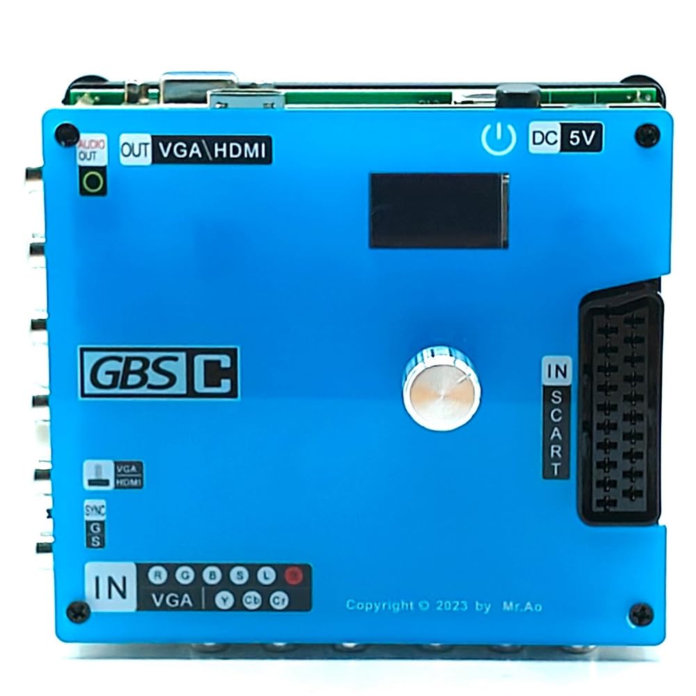 NONDK Convertidor Actualizado, Transcodificador de Video para Juegos de Control GBS, Señal RGBS VGA Scart YPbPr A VGA HD Upscalers