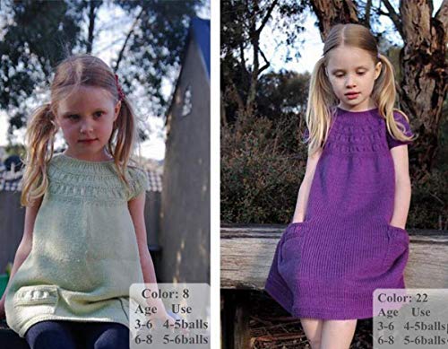 Lotus Yarns 5 Balls Autumn Wind Cotton Cashmere Blend Knitting Yarn Fingering Weight Crochet Yarn For Garments Soft Baby Clothes(29-Light Blue) #TOP5