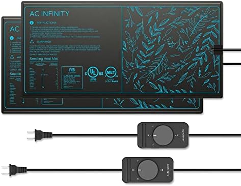 Seed Starting Heat Mat – Which 5 Will Transform Your Gardening Game? 8 AC Infinity SUNCORE A3X2, Dual Waterproof Seedling Mats with Heat Controllers 10" x 20.75", UL & MET Certified Heating Pads, for Indoor Gardening, Hydroponics, Germination, Cloning