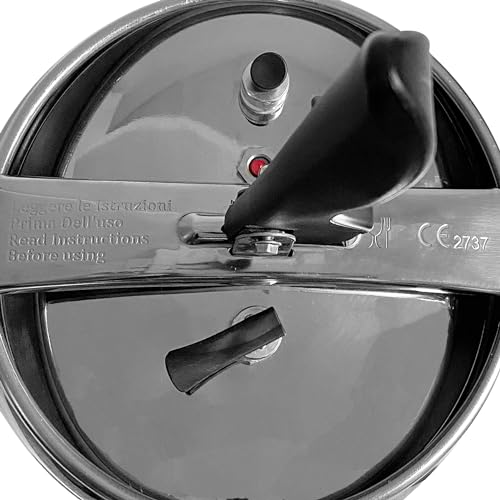 Pintinox Pentola a Pressione Serie First in Acciaio Inox Nichel Free, Adatta all'Induzione, con 4 Sistemi di Sicurezza, 5 Litri - immagine 3