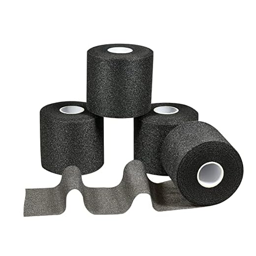 Nutoko 4 Rotolis Vendaje Deportivo Underwrap de Espuma Suave No Adhesiva Pretape Sport Tape, Cinta Protectora para Deportes, Evita Lesiones en la Piel y Residuos de Adhesivo 6cm x 20m